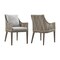 Armen Living Silvana Outdoor Wicker and Aluminum Gray Dining Chair with Beige Cushions, PK2 840254332911 - alternate 1